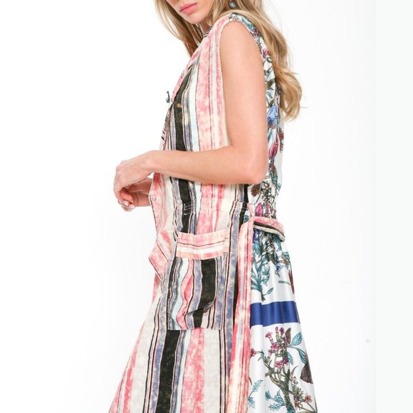Aratta Hold Your Breath Maxi Dress NWT • Reg $230 • Acid Wash • Floral • Striped - Picture 7 of 8